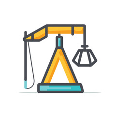 Flat vector icon a pink hat on a blue background   vector icon