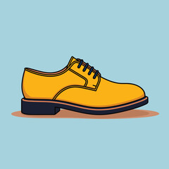 Flat vector icon a car parked under an umbrella during a rainy day