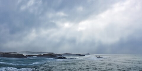 storm over the sea