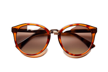 Designer Sunglasses with Tortoiseshell on Transparent Background. AI