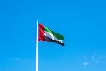 Waving flag of United Arab Emirates