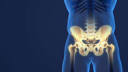 Painful pelvis and cervical medical background.