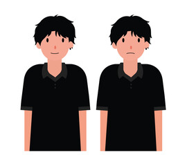 student. male student. for business desires of the scene. vector. university. uniforms for student. vector for school. vector for university. characters isolated.