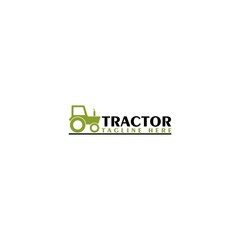 Tractor logo template isolated on white background
