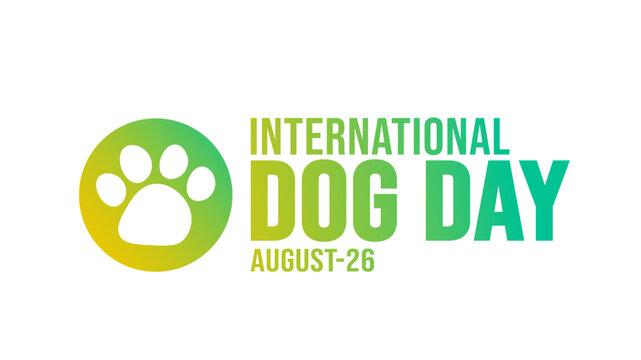 International Dog Day background template. Holiday concept. background, banner, placard, card, and poster design template with text inscription and standard color. vector illustration.