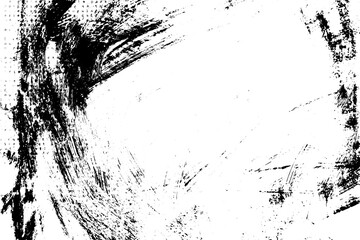 Rustic grunge vector texture with grain and stains. Abstract noise background. Weathered surface. Dirty and damaged. Detailed rough backdrop. Vector graphic illustration with transparent white. EPS10.