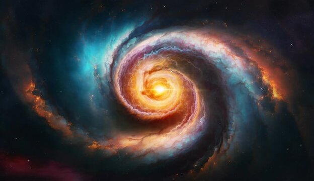 spiral galaxy in space