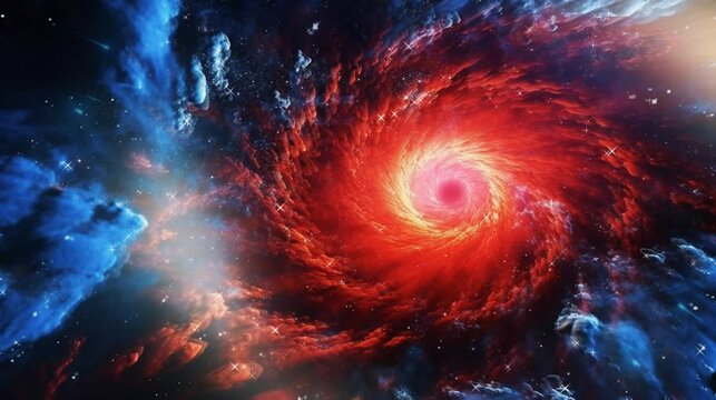 background with space with spiral galaxy