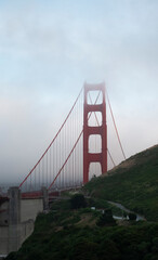 Golden Gate behind the hills
