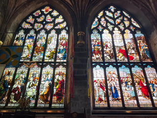 stained glass window in church