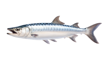 Barracuda fish isolated on transparent background