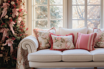 Christmas home decor with embroidery 