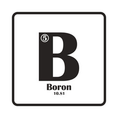 periodical boron element icon