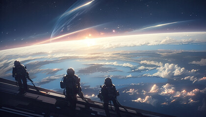 a team of intrepid astronauts embarks on a groundbreaking mission that will push the boundaries of human exploration.generative ai