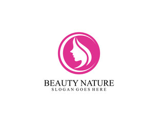 Woman face logo icon vector. Woman face logo design vector illustration, Girl silhouette for cosmetics, beauty, salon, health and spa, fashion themes.