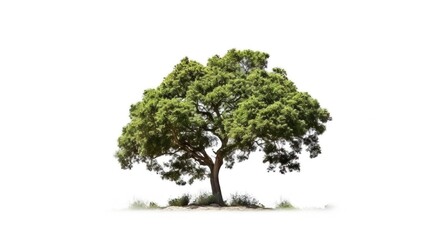 green tree isolated on transparent background. for easy selection of designs png