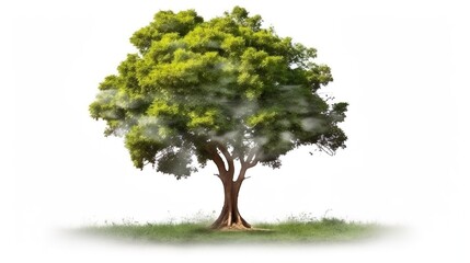 green tree isolated on transparent background. for easy selection of designs png