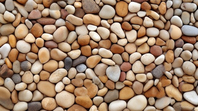 Abstract nature background with colorful pebble stones