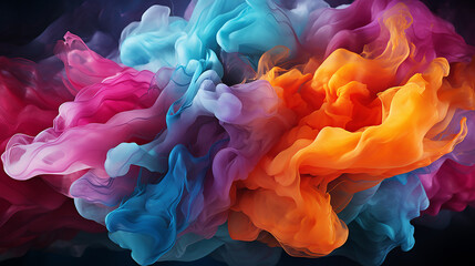 An abstract design made of liquid paint pattern , creativity and imagination to use as wallpapers for screens and devices