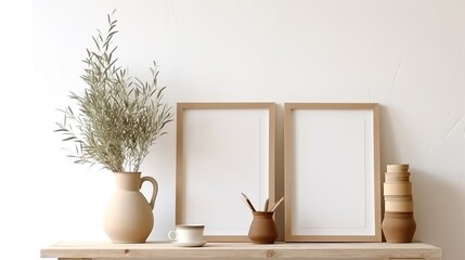 Obraz premium Modern interior of living room - 3D Rendering stylish designs elegance indoors