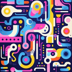 Abstract pattern background for a social media post