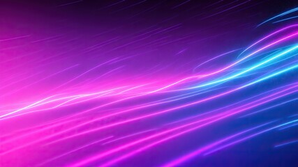 Abstract futuristic background with pink blue glowing neon moving high speed wave lines and bokeh lights