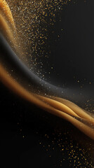 Grainy Gold and Brown Gradient Background Design Idea