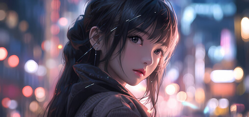 Anime cartoon character 