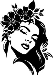 Floral Woman SVG, Floral Girl SVG, Beautiful Woman SVG, Woman SVG, Floral SVG, Girl SVG, Strong Woman SVG, Woman's Day SVG, Woman Silhouette SVG