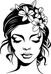 Floral Woman SVG, Floral Girl SVG, Beautiful Woman SVG, Woman SVG, Floral SVG, Girl SVG, Strong Woman SVG, Woman's Day SVG, Woman Silhouette SVG