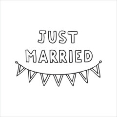 Wedding design element, Handdrawn element, Clipart, Drawing, Illustration