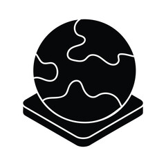 Globe Icon vector stock illustration.