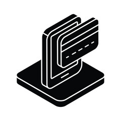 Online Money Icon vector stock illustration.