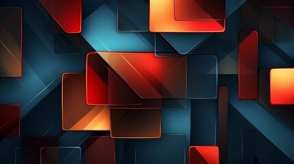 Colorful Blocks Wall Background