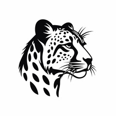 Cheetah logo, cheetah icon, cheetah head, vector
