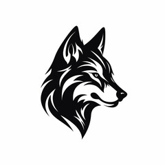 Naklejka premium Wolf logo, wolf icon, wolf head, vector