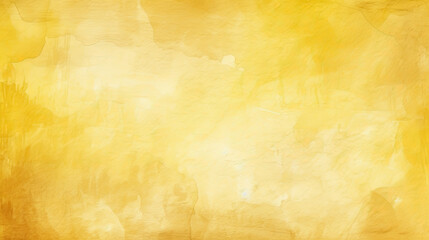yellow paper with water color, grunge textured background, creative design, brushstrokes, AI