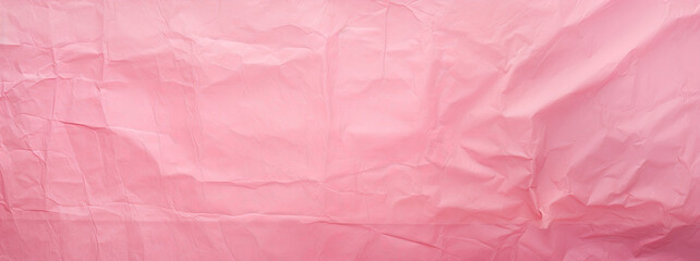 Fototapeta premium pink paper texture for your presentation, handmade textured background, panorama sheet design, AI