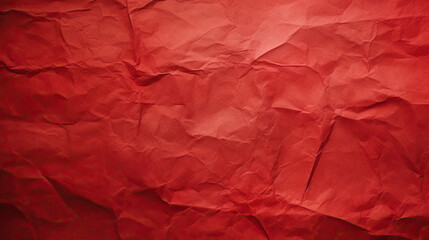 crumpled red paper, vibrant red, background scrapbook and collage graphics effect, perfect texture for your poster, AI