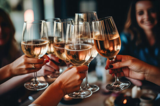 Champagne Euphoria: Toasting to Success. Generative AI