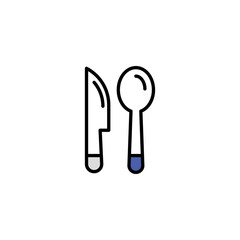 Dinner icon design with white background stock illustration