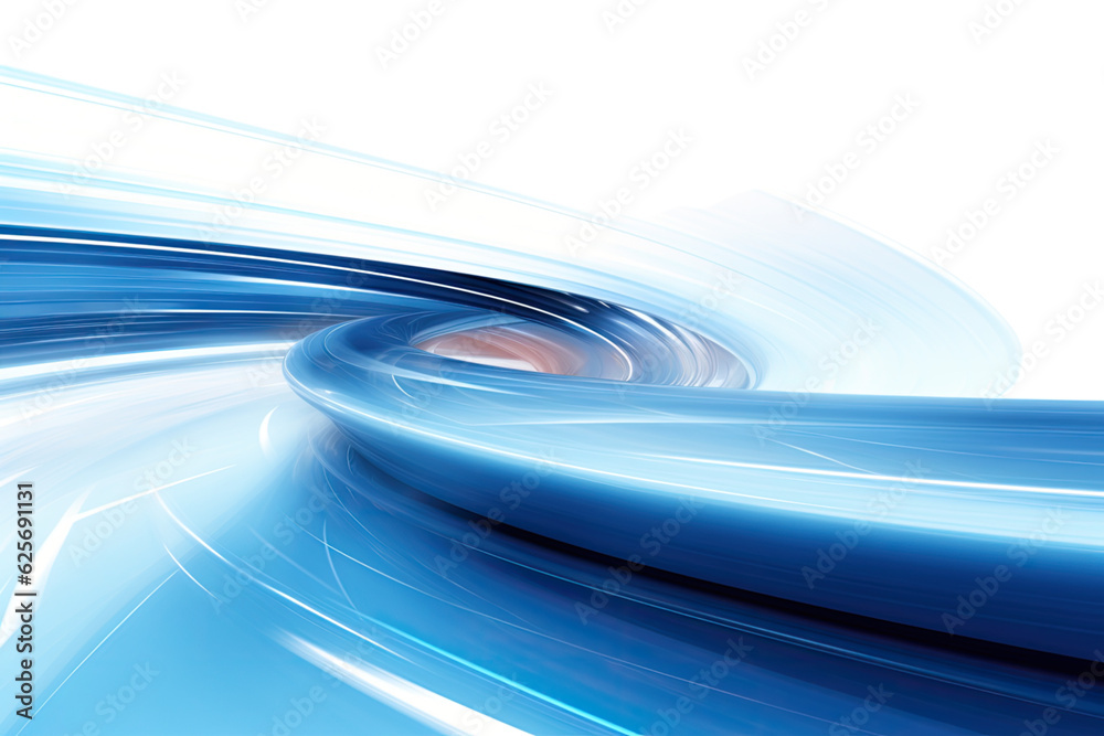Canvas Prints abstract futuristic shape isolated on a transparent background, generative ai