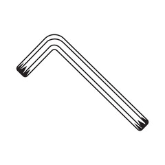 allen key icon logo vector design template