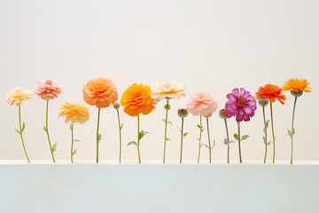 Row of flowers