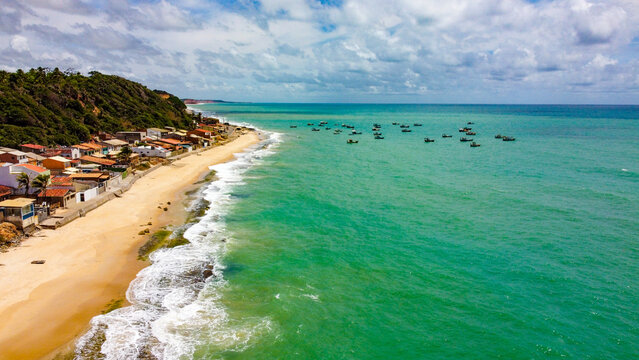 Imagem a&eacute;rea (drone). Lagoa Azeda, Jequi&aacute;, Alagoas, Brasil.