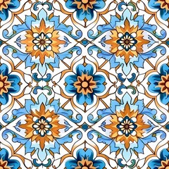 seamless pattern with ornament, generative ai 