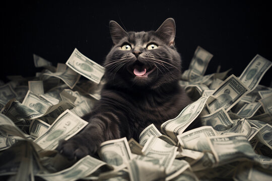 Cat With Money Images Browse 64 Stock Photos Vectors and Video Adobe Stock