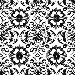 Fototapeta premium seamless floral pattern, generative AI 
