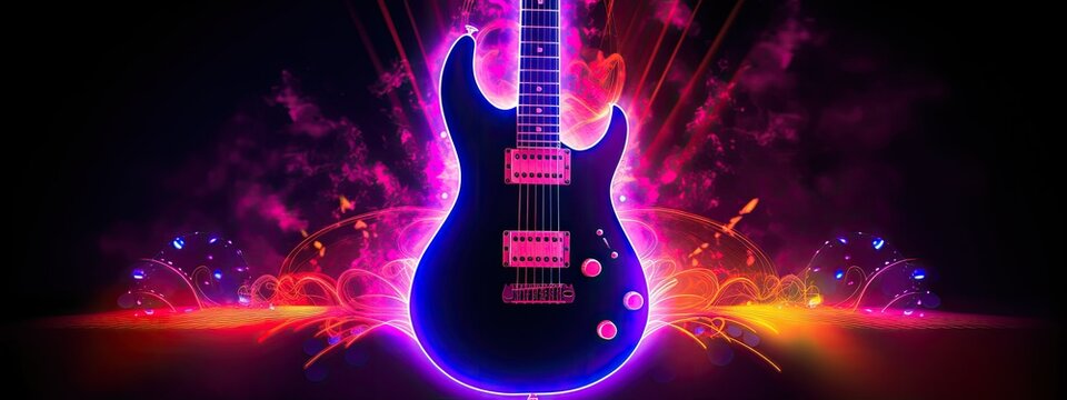 rock concert poster concept banner copy space