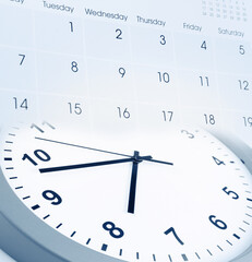 Clock and calendar